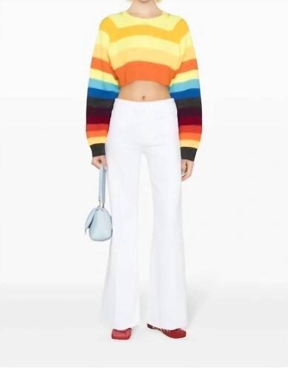 MOTHER Fairest of them all White Wide-Leg Jeans